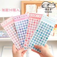 the new 525 pieces base element decorative masking tape color big dot washi sticker diy scrapbooking memo label deco stationery