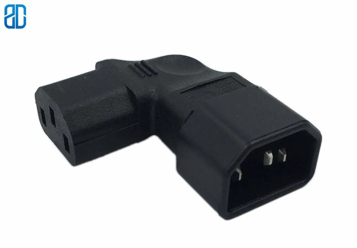 C13-C14 прямоугольный IEC 320 C14 3-контактный штекер к C13 женскому PDU PSU UPS Удлинительный