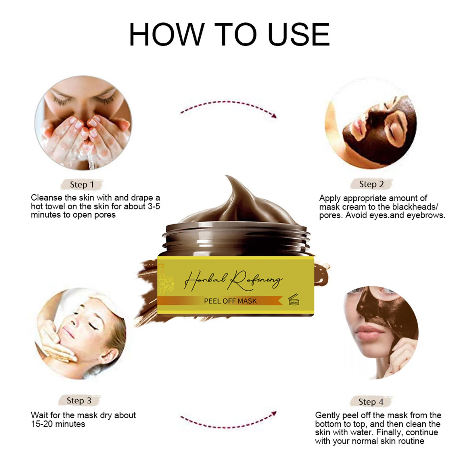 Глубокое очищение осветление травяное пилинг маски для лица|Мыло| |