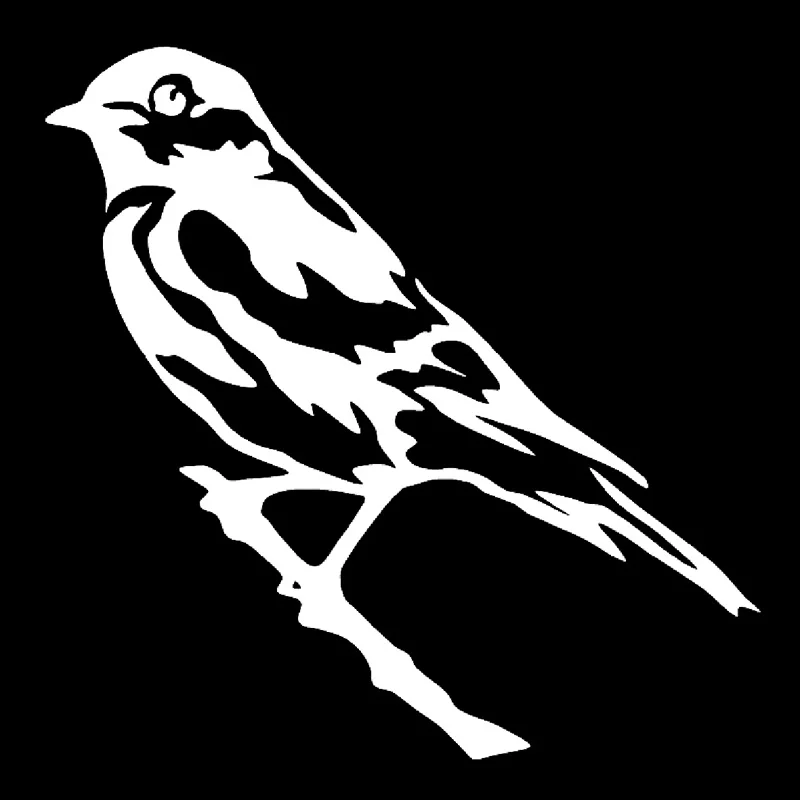

Car Accessories Bird on Branch Fashion Animal Stickers Decals Vinyl 15cm*15cm