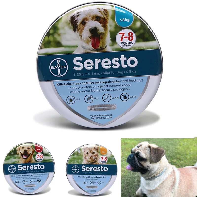 

Dog Cat Collar Seresto Bayer Perros Original Dog For Small Big Large Dogs 8 Month Flea And Tick Prevention Collar For Dogs