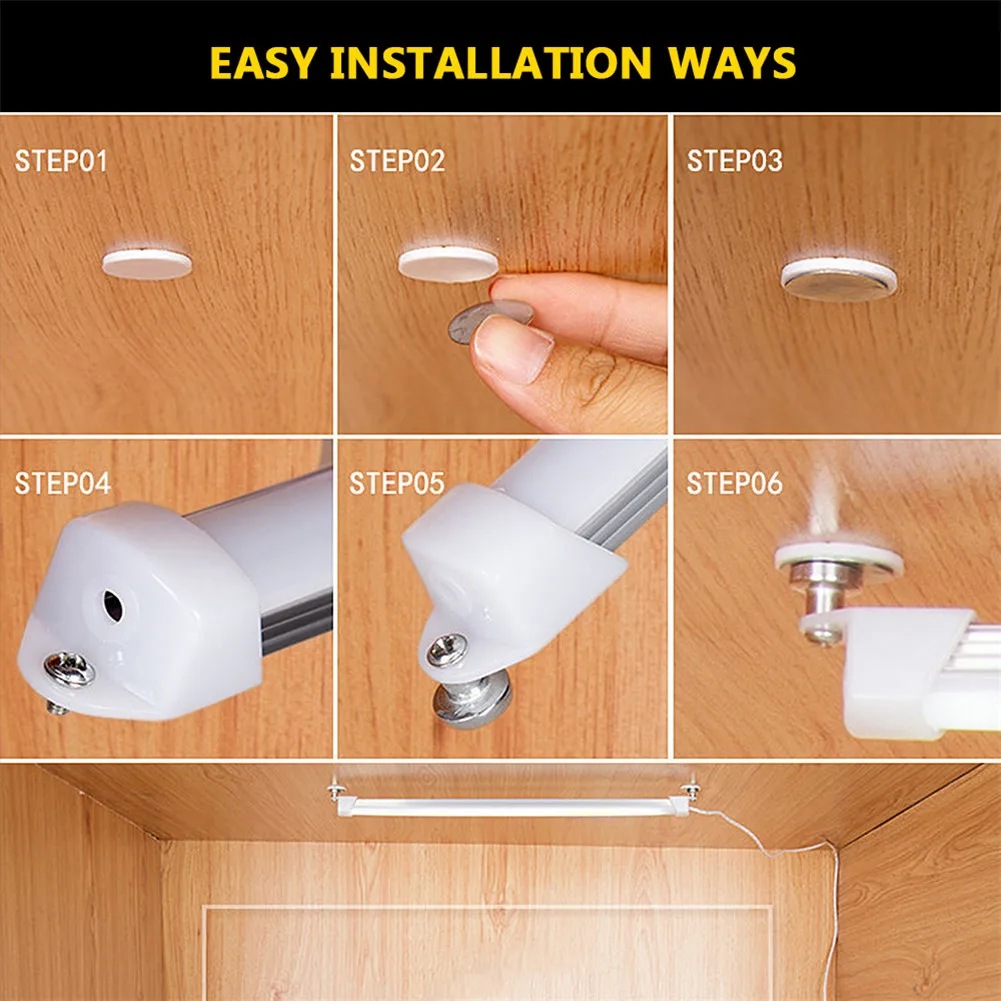 

LED Night Lights for Under Cabinet Closet Kitchen Cupboard Shelf Lighting for Counter DQ-Drop