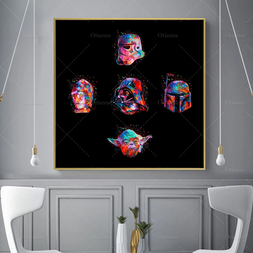 

Modern Pop Film Star Graffiti Posters and Prints Nordic Boy Kids War Movie Fan Room Wall Art Pictures Bar Deco Canvas Painting