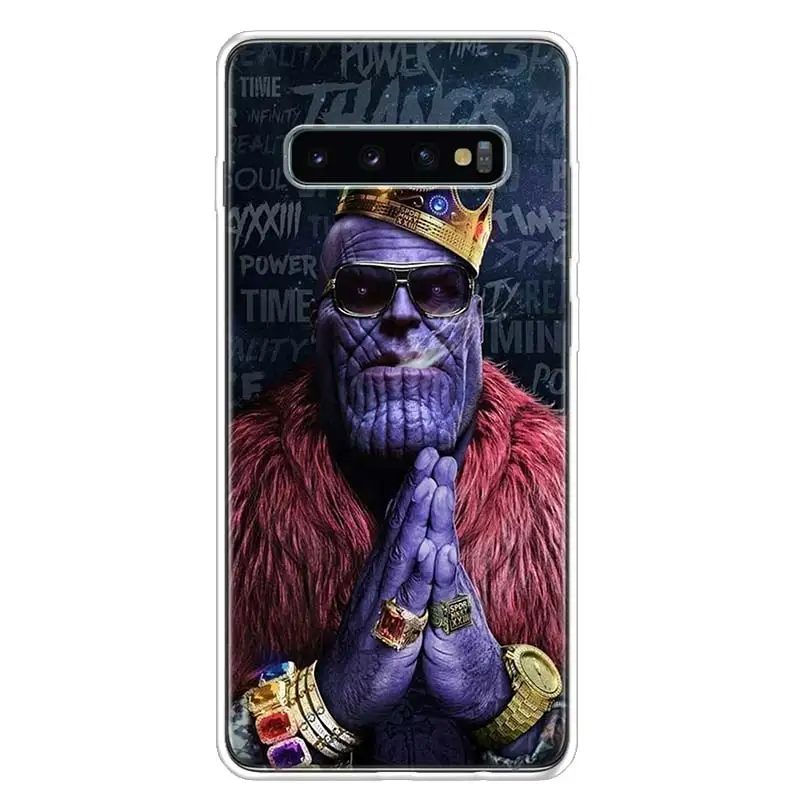 TW218-1 Thano Бесконечность перчатку крышка чехол для телефона для samsung Galaxy S10+ Note 10 9 8 S9 S8 J4 J6 J8 плюс S7 S6 корпус под плетенную сумку - Цвет: TW218-1