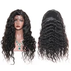 Бразильские свободные парики с глубокой волной, бесклеевые парики с 180 плотностью, человеческие волосы Remy HD, прозрачные парики для женщин, предварительно отобранные