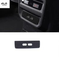 1pc stainless steel carbon fiber grain rear usb interface decoration cover for 2018 2019 volkswagen vw tayron
