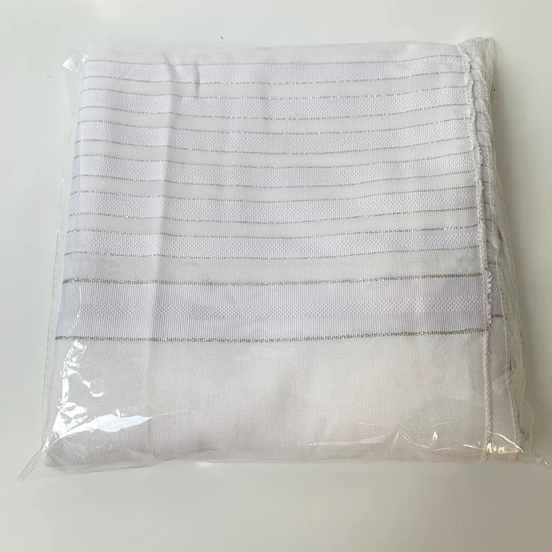 Jedaica Tallit Shawl Talit White Polyester With Tallis Bags Prayer Scarfs Talis Israel Gift 140x190cm
