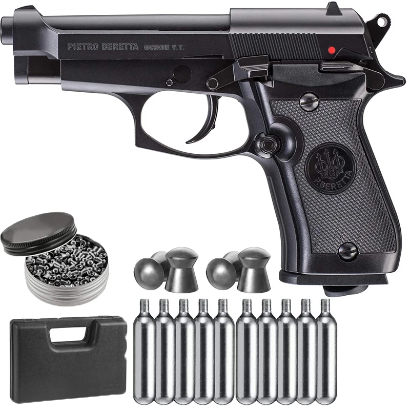 

Umarex MOD. 84FS Compact Blowback CO2 Powered .177 Caliber Steel BB Gun Air Pistol Metal wall plate