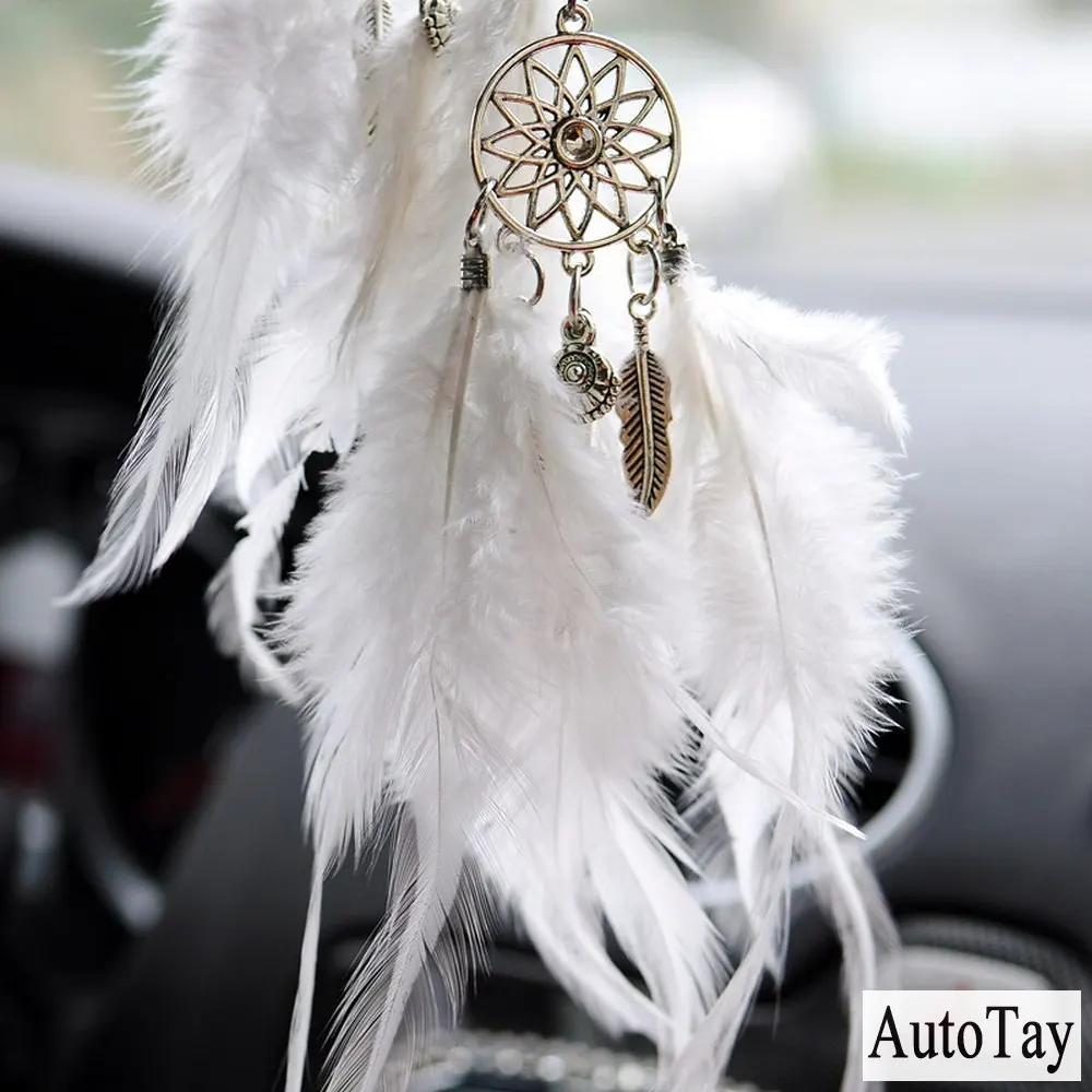 Автомобильная подвеска в виде пера аксессуары ручной работы Ловец снов