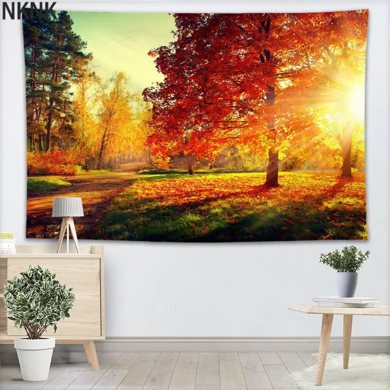 

Birch Fores Wall Tapestry Home Decorations Wall Hanging Forest Tapestries Home Birthday Party Decoration100x150CM