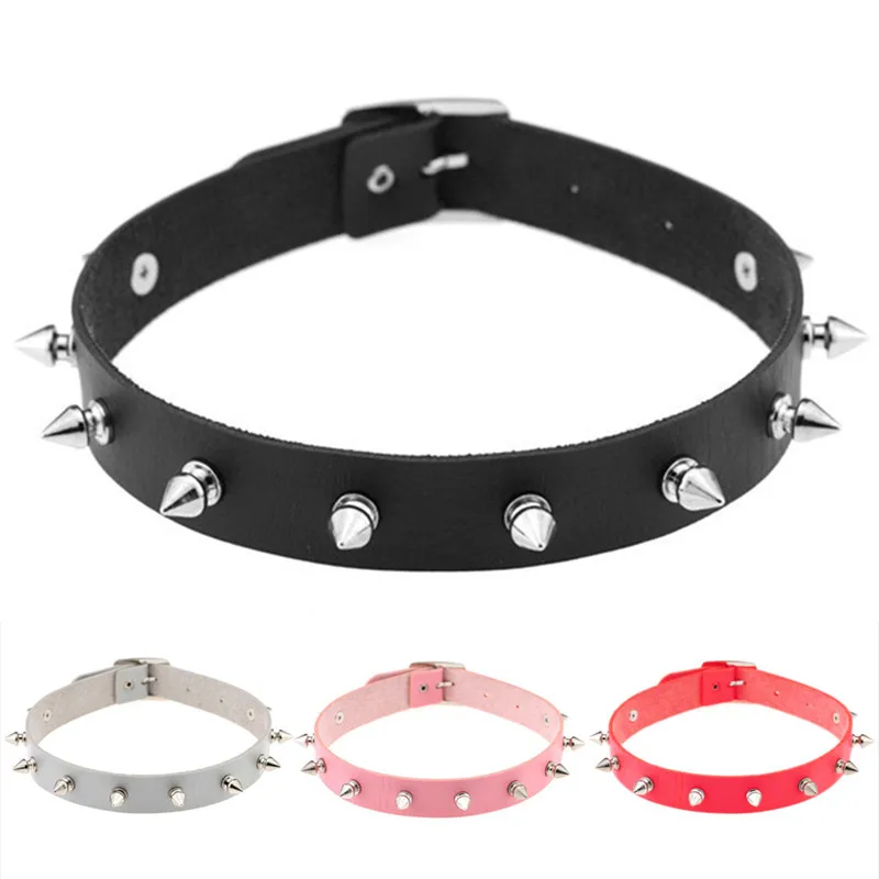 1 шт шикарный панк готический рок унисекс кожаный Серебряный Спайк заклепки