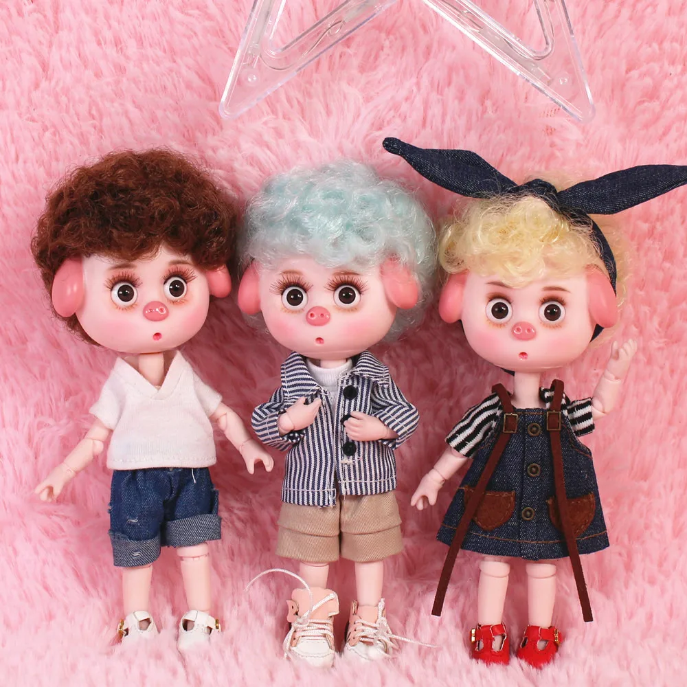Мечта фея 1/12 BJD DODO Pigies кукла с волосами 14 см мини 26 шарнир тела милые дети подарок