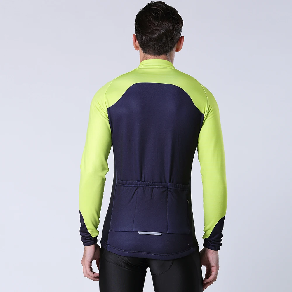 Мужская Флисовая велосипедная кофта LUBI 2020 с длинным рукавом одежда для езды на