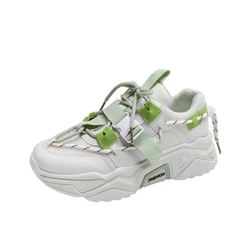 

Women Chunky Sneakers Fashion Platform Sneakers Brand Designer White Casual Shoes Woman Breathable Mesh Dad Sports Shoes Female