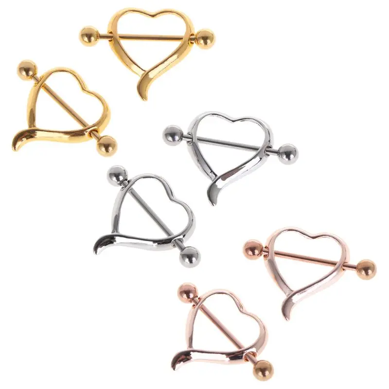 2 шт. пирсинг для сосков женское сексуальное антиаллергенное кольцо в форме