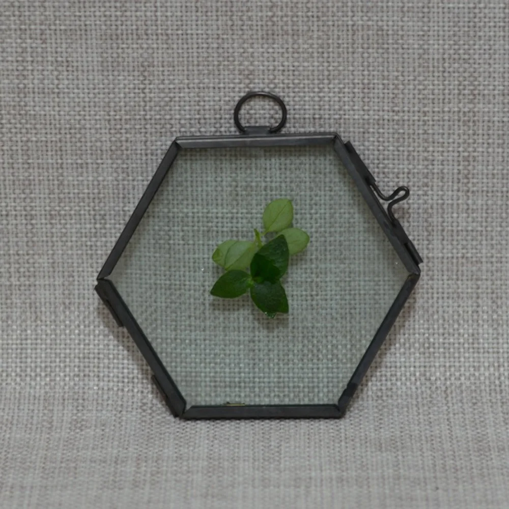 Античная Шестигранная подвесная стеклянная кованая железная декоративная