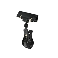 black pop clamp rotating swivel sign holder clip for surfaces up 2 hinged clasps connected by a ball