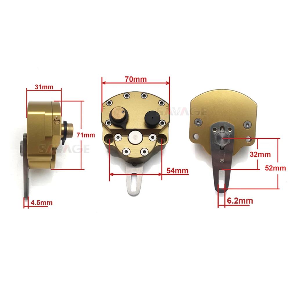 

STEERING DAMPER STABILIZER Motorcycle Accessories Universal Reversed Safety Control Adjustable For YAMAHA For HONDA For KAWASAKI