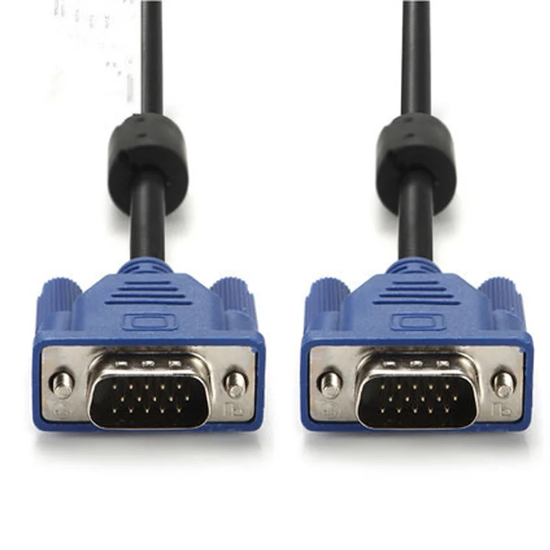 Новинка 1,5 м 3 м 5 м 10 м 20 м Папа-папа 3+ 5 3+ 6 VGA линия высокой четкости компьютерный проектор монитор видео кабель с магнитным кольцом