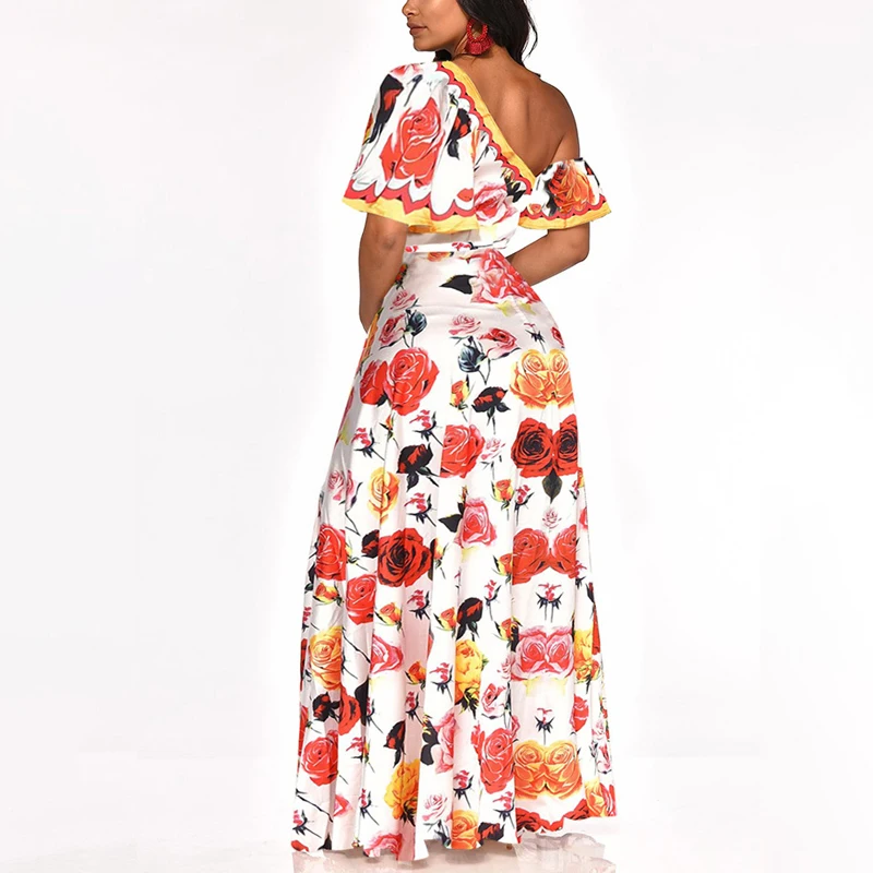 Женское платье макси с открытыми плечами и коротким рукавом сексуальное пляжное