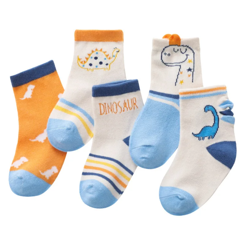 Носки детские хлопковые весна-осень 5 пар/Лот | Детская одежда и обувь