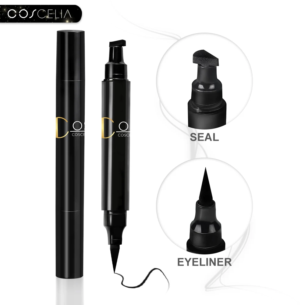 COSCELIA 1 шт. 2 в водонепроницаемое уплотнение черная двойная головка водостойкий