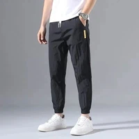 ice silk pants mens summer thin section trend wild loose casual pants sports pants quick drying harlan nine point pants 5xl