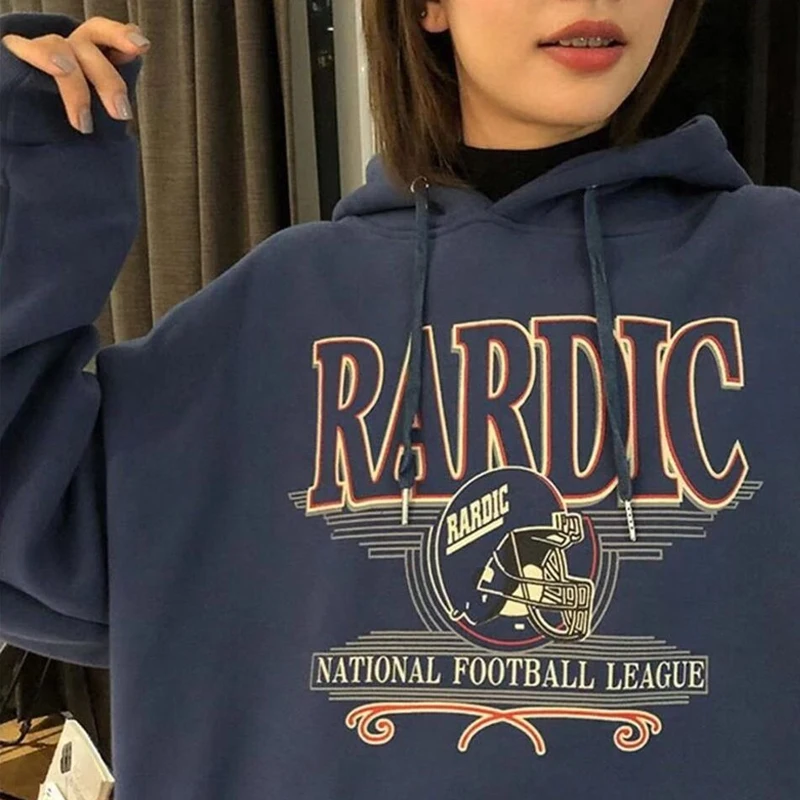 

Hoodies Autumn Winter Women Plus Velvet Thick Hooded Sweatshirt Pullover Korean Style Streetwear Female Tops Harajuku Hoodie