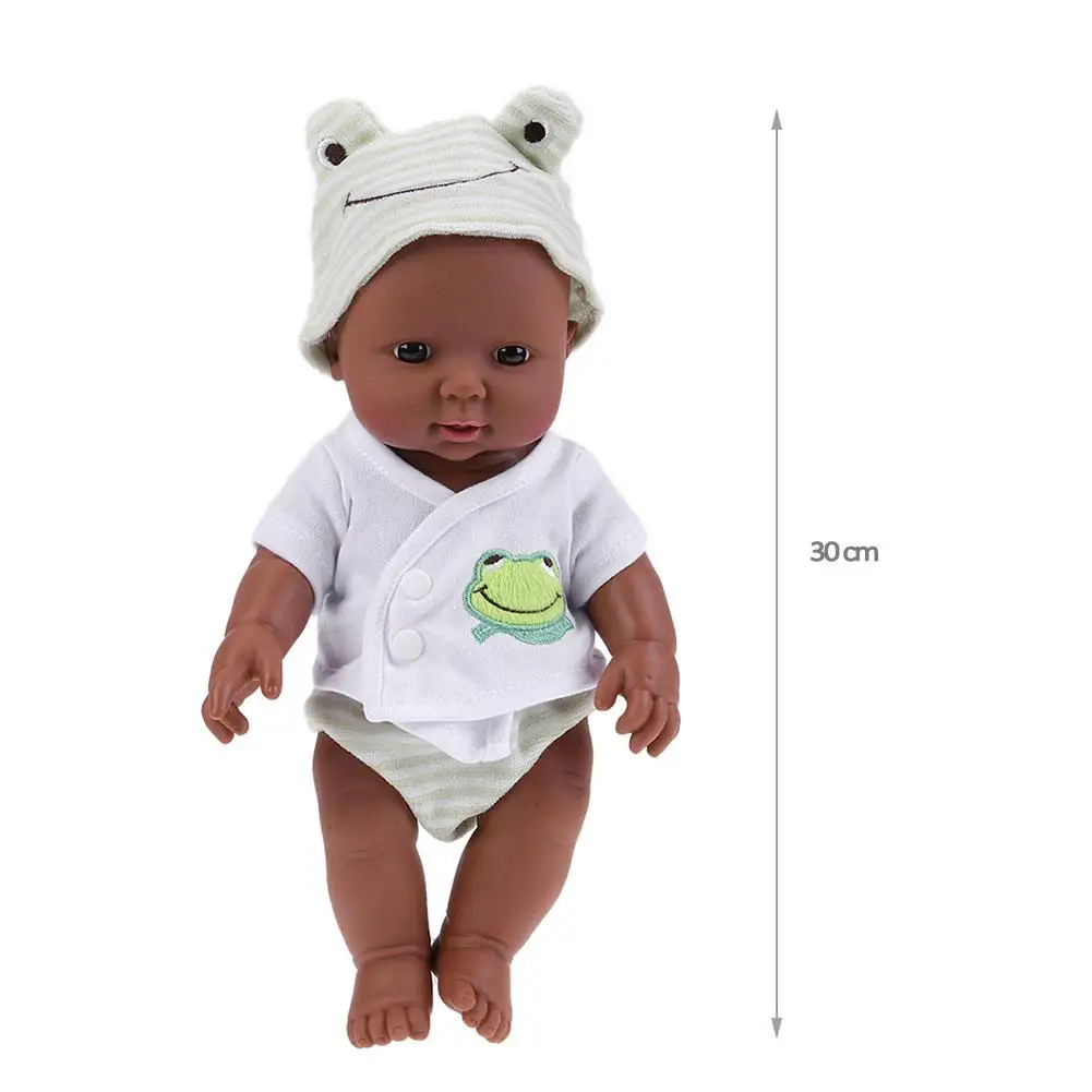 12 дюймов 30 см новорожденная африканская кукла имитация ребенка мягкий винил