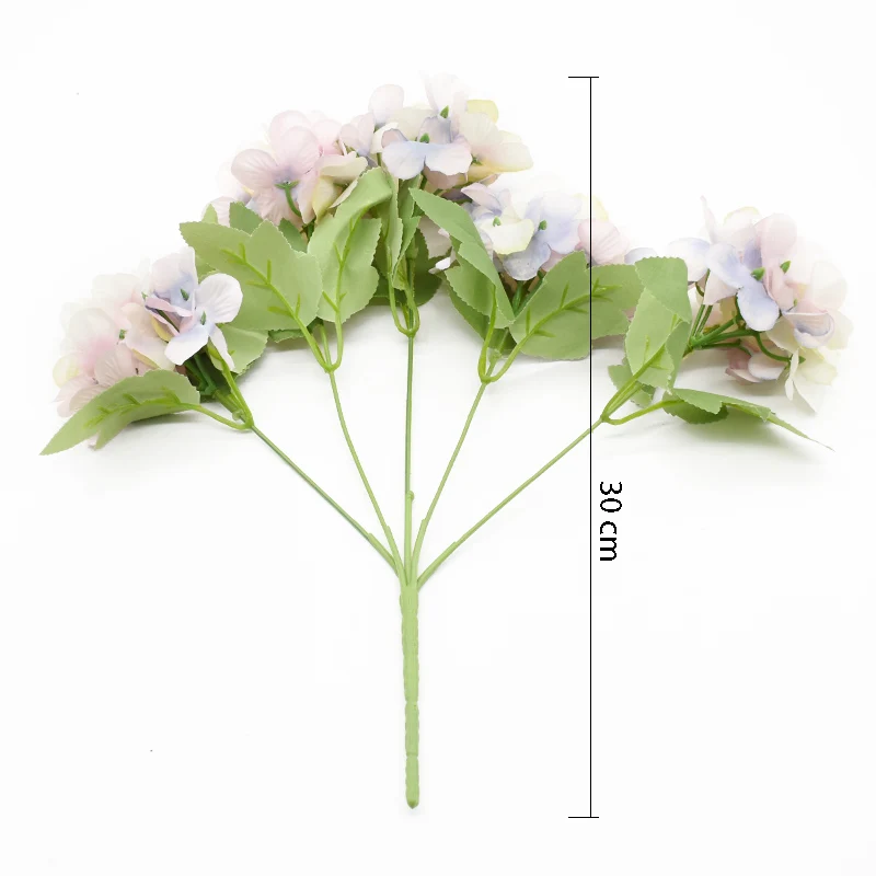 

1 Bunch 5 Forks Artificial Flowers Hydrangea Home Decoration Accessories Wedding Table Setting Bonsai Christmas Photo Props Gift