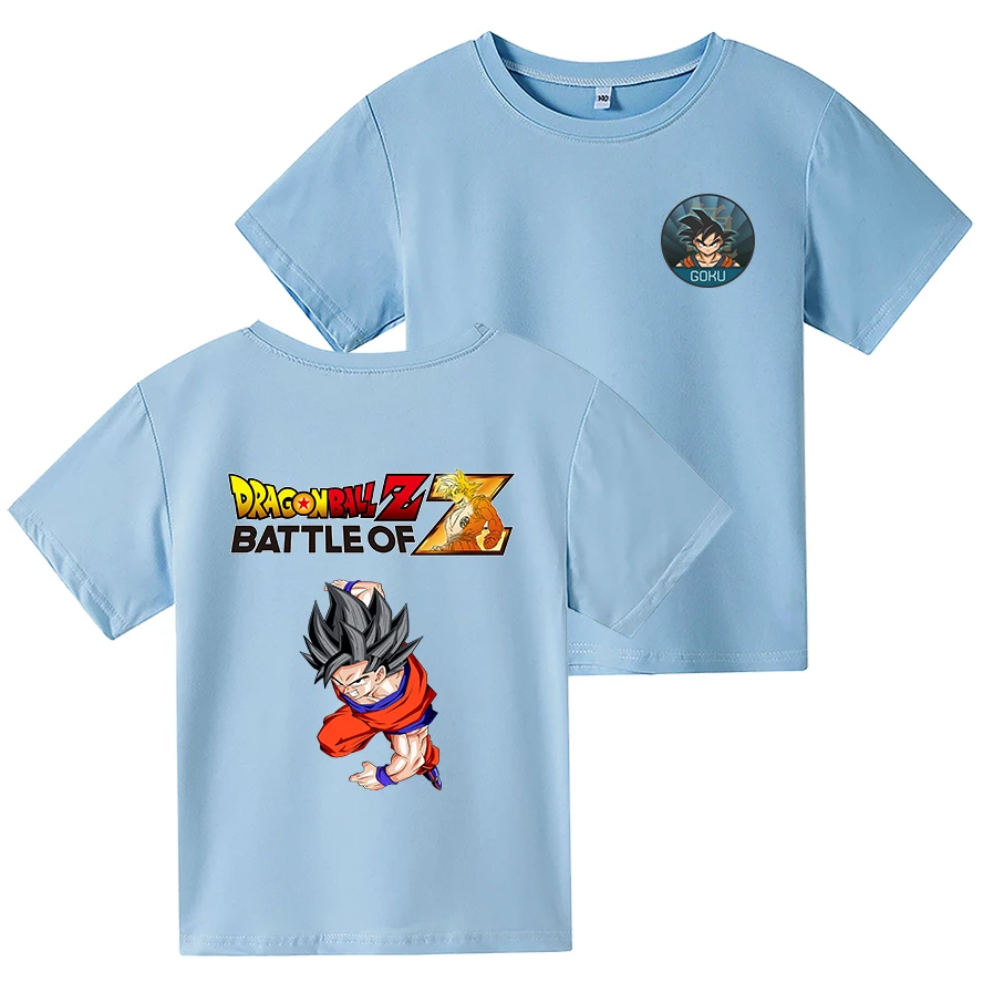 

2021 Children Cute Baby Goku Cartoon Print FUNNY T Shirt for Boys Summer Kid Black T Shirt 4-14T Anime Things Birthday Clothes
