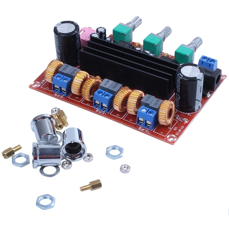 Плата усилителя TPA3116D2 50Wx2 + 100 Вт 2 1 канальный цифровой сабвуфер 12 ~ 24 В - купить по