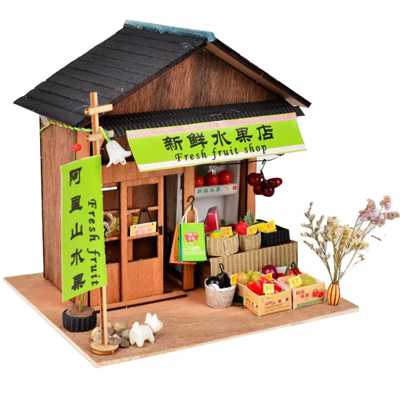 BM819 Cutebee Каса Кукольный дом миниатюрная мебель кукольный домик DIY Миниатюрные домики комната игрушки для детей Китайская народная архитектура - Цвет: BM819