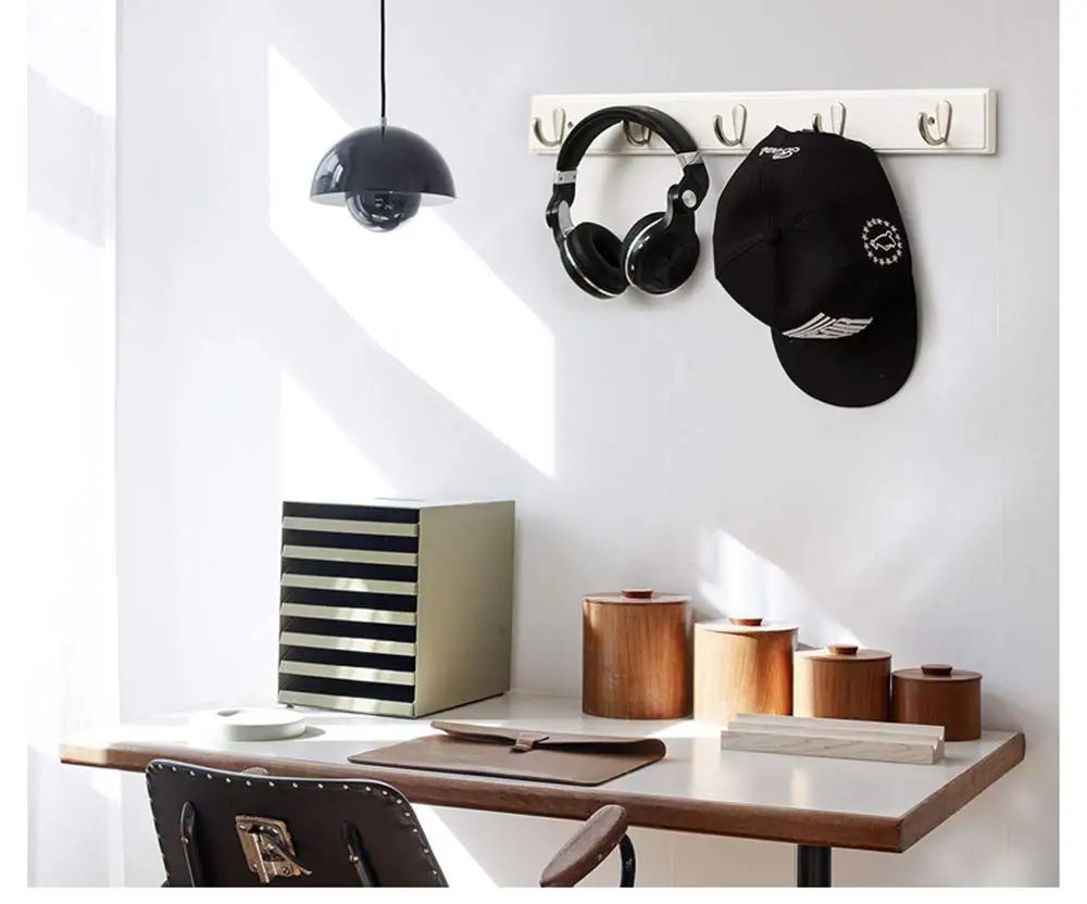 Home Decor Bamboo Coat Hook Hallway Bedroom Door Hat Clothes Rack Hanger Kitchen Toilet Wall 3 Size | Дом и сад