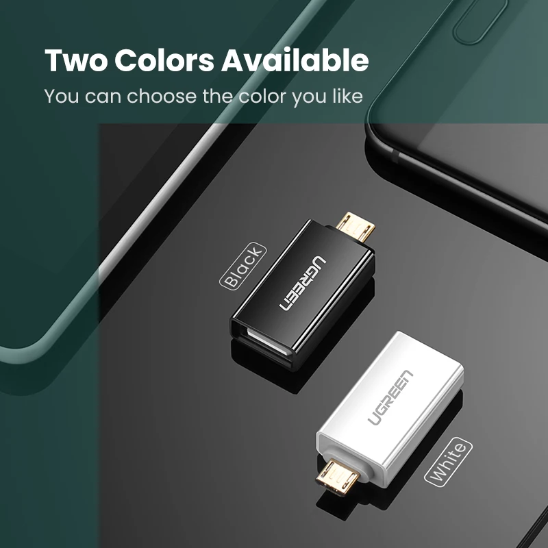 Ugreen OTG адаптер Micro USB к 2 0 папа женскому конвертеры кабели для Samsung Xiaomi Huawei LG Sony
