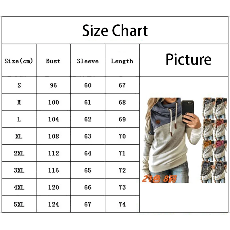 

Vintage Patchwork Sweatshirts Women Hooded Fleece Loose Long Sleeve Tops Casual Oversize Pullover Hoodie Female Sport Sweatshirt