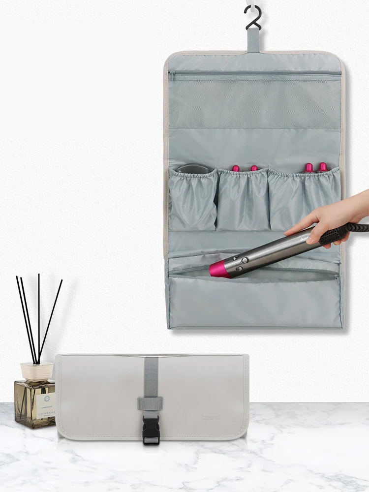 

Portable Hair Curler Storage Bag Compatible for Dyson Airwrap Styler Wall-mounted Make Up Organizer Bags Bathroom Accessories