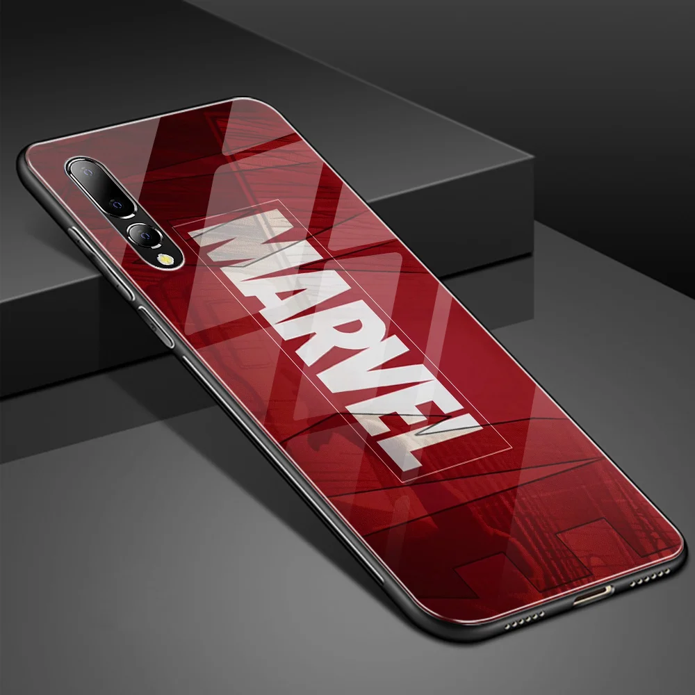 for Xiaomi redmi note 7 case Marvel Tempered Glass Phone Cover Redmi Note 5 6 Mi 5s 6x 8 Lite mi 9 se Mix 2s DIY |