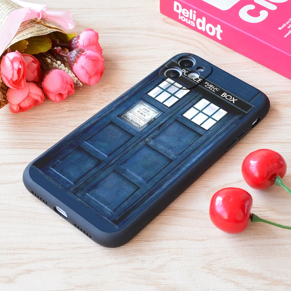

For iPhone Doctor Who Tardis Print Soft Matt Apple Case
