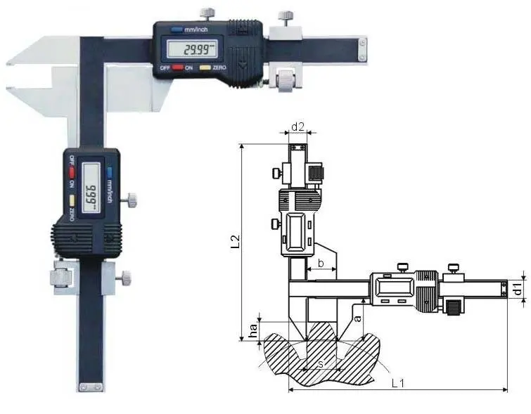 прибор для измерения зубьев