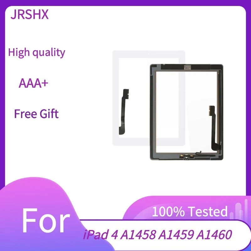

New Touch Screen For iPad4 A1416 A1430 A1403 A1458 A1459 A1460 LCD Outer Digitizer Sensor Glass Panel Replacement with Tools