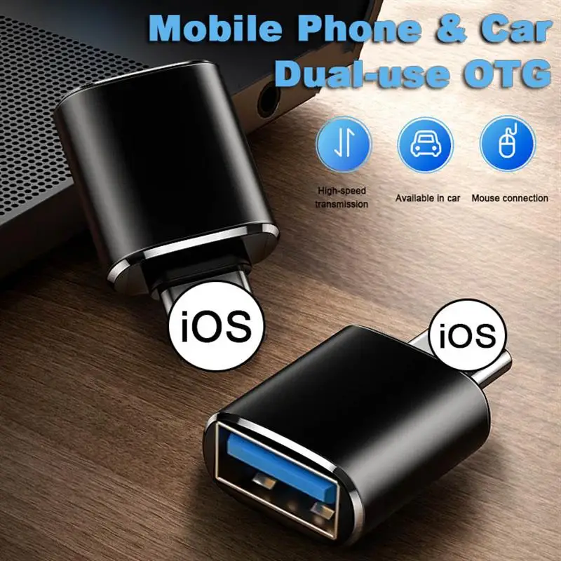 OTG USB адаптер для iPhone 12 11 Pro XS Max XR X 8 Plus конвертеры зарядки данных iPad IOS 13 к 3 0