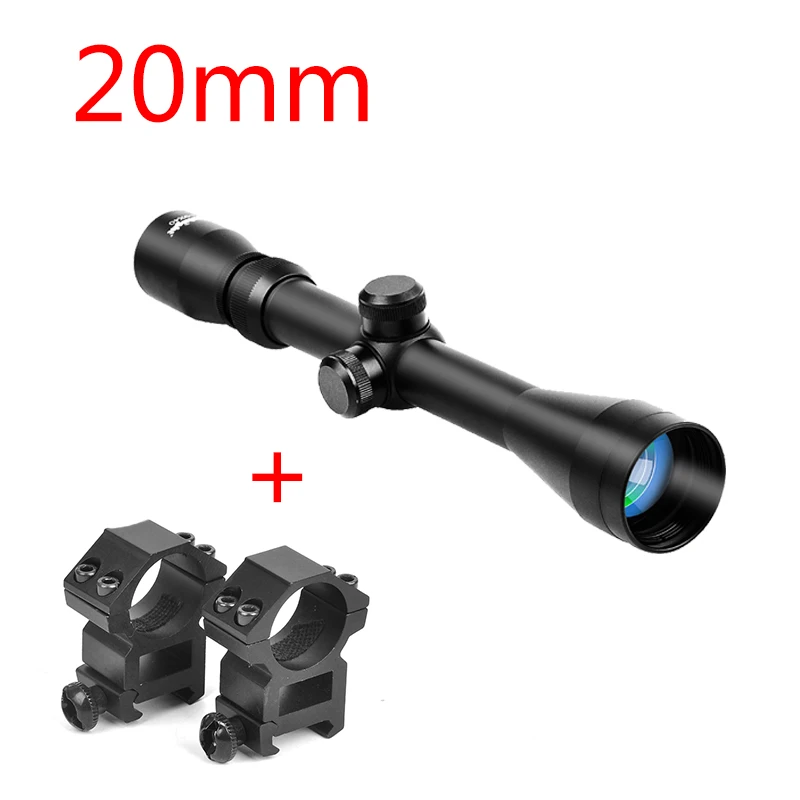3-9x40 охотничий прицел Riflescope Mil Dot Air Riflescope пистолет Riflescope/воздушная оптика снайперский охотничий прицел с 20 мм рейкой - Цвет: 20mm