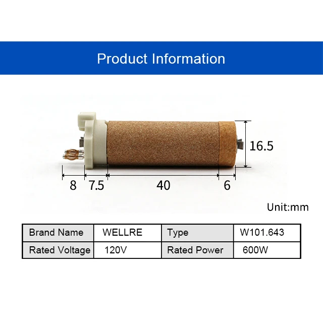 101 643 120V 600W нагревательные элементы для рабочей силы Ручной портативный пистолет