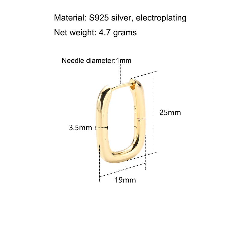 

UNNAIER earrings women's new high-end earrings buckle 2020 new fashion long style personality fashion European and American temp