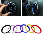 Алюминиевый декоративный чехол для вентиляционного отверстия автомобильного прибора, черноекрасноезолотоесинеесеребристое кольцо для Audi A3 S3 Q2