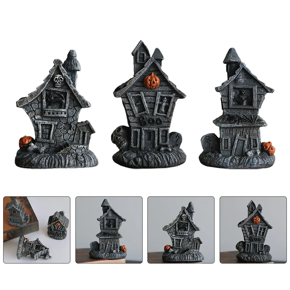 

3Pcs Lamps LED Haunted House Lights Festival Lighting Adornments Black