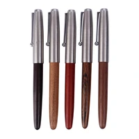 classic wood fountain pen 0 38mm extra fine nib calligraphy pens stationery office school supplies