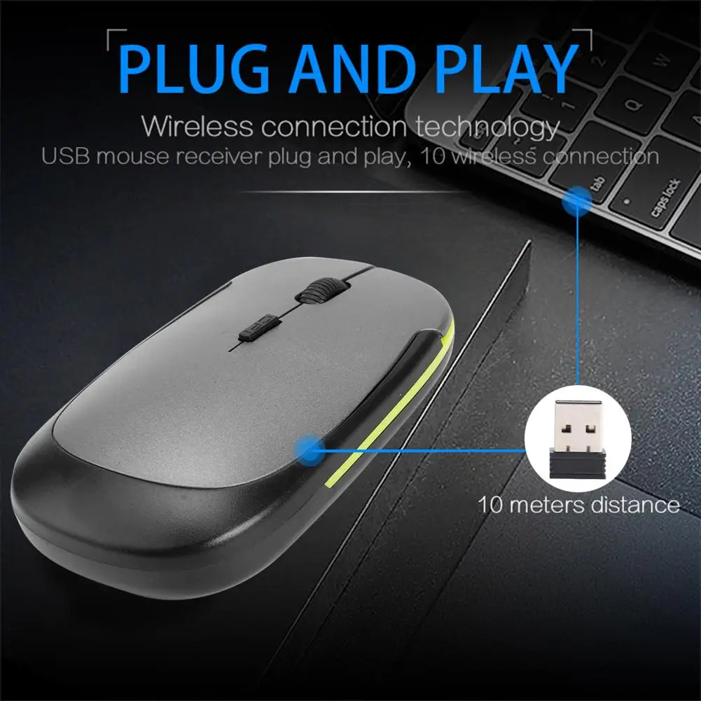 2 4 Ghz беспроводная мышь Горячая Продажа Удобная 1600 точек/дюйм USB оптическая