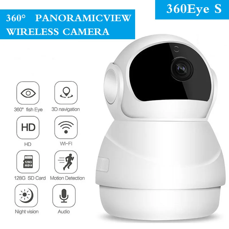 CCTV Камера 1080P IP 360 градусов панорамный Wifi Ночное видение двухстороннее аудио